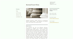 Desktop Screenshot of koemellawfirm.com