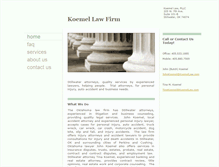 Tablet Screenshot of koemellawfirm.com
